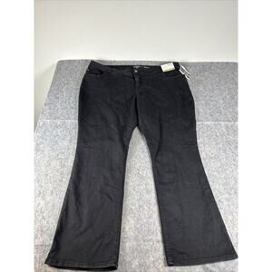 Lee Riders mid rise boot cut women’s black denim jeans size‎ 26WM NWT